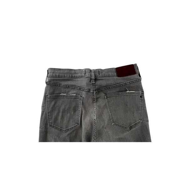 Designer Light Grey Madewell High Riser Skinny Jeans Dusty Wash SIZE 24 - Picture 6 of 8